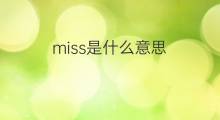 miss是什么意思 miss的中文翻译、读音、例句