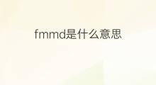 fmmd是什么意思 fmmd的中文翻译、读音、例句