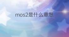 mos2是什么意思 mos2的中文翻译、读音、例句