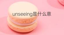unseeing是什么意思 unseeing的中文翻译、读音、例句