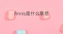 finnis是什么意思 finnis的中文翻译、读音、例句