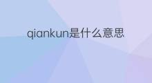qiankun是什么意思 qiankun的中文翻译、读音、例句