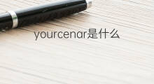 yourcenar是什么意思 yourcenar的中文翻译、读音、例句