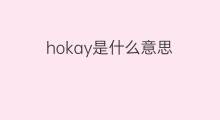 hokay是什么意思 hokay的翻译、读音、例句、中文解释