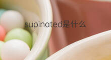 supinated是什么意思 supinated的中文翻译、读音、例句