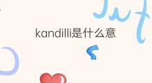 kandilli是什么意思 kandilli的中文翻译、读音、例句