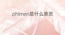zihlmen是什么意思 zihlmen的中文翻译、读音、例句