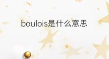 boulois是什么意思 boulois的中文翻译、读音、例句