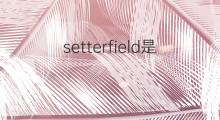 setterfield是什么意思 setterfield的中文翻译、读音、例句