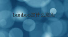 banboo是什么意思 banboo的翻译、读音、例句、中文解释