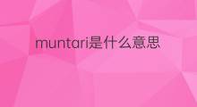 muntari是什么意思 英文名muntari的翻译、发音、来源