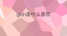 gish是什么意思 英文名gish的翻译、发音、来源