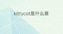 kittycat是什么意思 kittycat的中文翻译、读音、例句