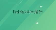 heizkosten是什么意思 heizkosten的翻译、读音、例句、中文解释