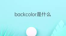 backcolor是什么意思 backcolor的中文翻译、读音、例句