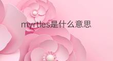 myrtles是什么意思 myrtles的翻译、读音、例句、中文解释