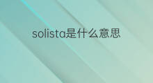 solista是什么意思 solista的中文翻译、读音、例句