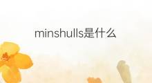 minshulls是什么意思 minshulls的中文翻译、读音、例句