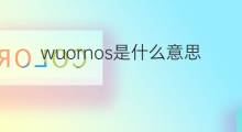 wuornos是什么意思 wuornos的中文翻译、读音、例句
