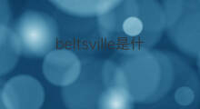 beltsville是什么意思 beltsville的中文翻译、读音、例句