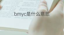 bmyc是什么意思 bmyc的中文翻译、读音、例句