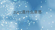 zucc是什么意思 zucc的中文翻译、读音、例句