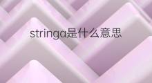 stringa是什么意思 stringa的翻译、读音、例句、中文解释