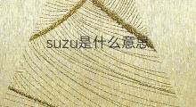suzu是什么意思 suzu的中文翻译、读音、例句