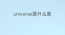 universe是什么意思 universe的中文翻译、读音、例句