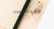 crias是什么意思 crias的中文翻译、读音、例句