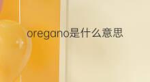 oregano是什么意思 oregano的翻译、读音、例句、中文解释