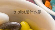trialist是什么意思 trialist的中文翻译、读音、例句
