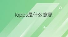 lapps是什么意思 lapps的中文翻译、读音、例句