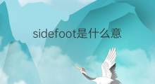 sidefoot是什么意思 sidefoot的中文翻译、读音、例句