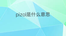 pizol是什么意思 pizol的中文翻译、读音、例句