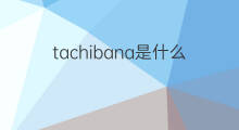 tachibana是什么意思 tachibana的中文翻译、读音、例句