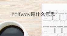 halfway是什么意思 halfway的中文翻译、读音、例句