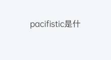 pacifistic是什么意思 pacifistic的中文翻译、读音、例句