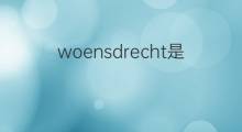 woensdrecht是什么意思 woensdrecht的翻译、读音、例句、中文解释