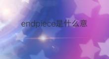 endpiece是什么意思 endpiece的中文翻译、读音、例句