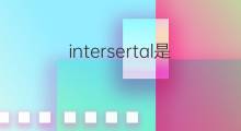 intersertal是什么意思 intersertal的中文翻译、读音、例句