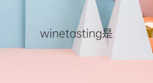 winetasting是什么意思 winetasting的中文翻译、读音、例句