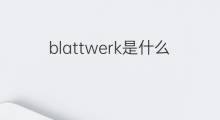 blattwerk是什么意思 blattwerk的中文翻译、读音、例句