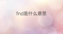 fnd是什么意思 fnd的翻译、读音、例句、中文解释