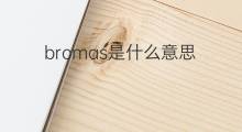 bromas是什么意思 bromas的中文翻译、读音、例句