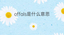 offals是什么意思 offals的中文翻译、读音、例句