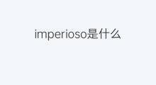 imperioso是什么意思 imperioso的中文翻译、读音、例句