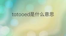 tatooed是什么意思 tatooed的中文翻译、读音、例句