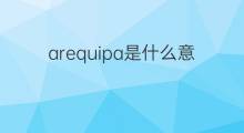 arequipa是什么意思 arequipa的中文翻译、读音、例句