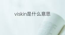 viskin是什么意思 viskin的翻译、读音、例句、中文解释